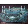 Islam Shia Sunni Mecca Makkah Al-Masjid Al-Haram Qiblah Night View Poster