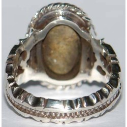 Iran Persian Natural Neyshabur Firoozeh Shajar Turquoise Sterling Silver 925 Ring
