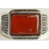Iran Islam Shia Natural Square Agate Aqeeq Akeek Aqiq Sterling Silver 925 Ring