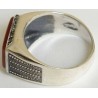 Iran Islam Shia Natural Square Agate Aqeeq Akeek Aqiq Sterling Silver 925 Ring
