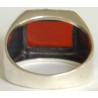 Iran Islam Shia Natural Square Agate Aqeeq Akeek Aqiq Sterling Silver 925 Ring