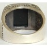 Iran Islam Shia Natural Square Onyx Agate Aqeeq Aqiq Akeek Sterling Silver 925 Ring