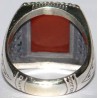 Iran Islam Shia Natural Square Agate Aqeeq Akeek Aqiq Sterling Silver 925 Ring