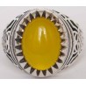 Islam, Shia, IRAN, Agate, Ring, Aqeeq, Aqiq, Silver 925, Natural Yellow Agate, Sterling Silver, Silver Ring, Akeek, Yellow Agate