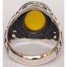 Islam, Shia, IRAN, Agate, Ring, Aqeeq, Aqiq, Silver 925, Natural Yellow Agate, Sterling Silver, Silver Ring, Akeek, Yellow Agate