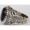 Iran Islam Shia Natural Onyx Agate Aqeeq Aqiq Akeek Sterling Silver 925 Ring