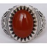 Iran Islam Shia Natural Agate Aqeeq Akeek Aqiq Sterling Silver 925 Ring
