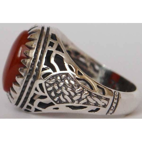 Iran Islam Shia Natural Agate Aqeeq Akeek Aqiq Sterling Silver 925 Ring Iran Islam Shia Natural Agate Aqeeq Akeek Aqiq Sterling Silver 925 Ring