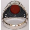 Iran Islam Shia Natural Agate Aqeeq Akeek Aqiq Sterling Silver 925 Ring