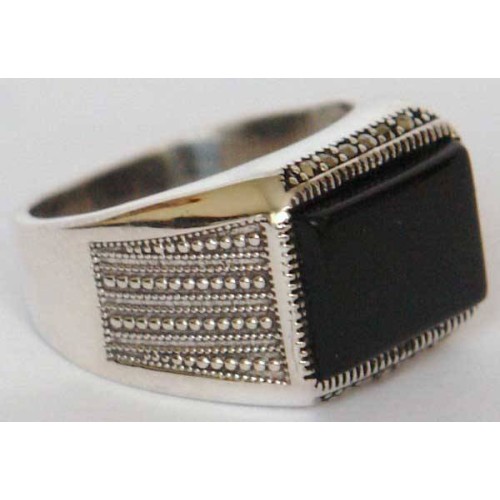 Iran Islam Shia Natural Square Onyx Agate Aqeeq Aqiq Akeek Sterling Silver 925 Ring Iran Islam Shia Natural Square Onyx Agate Aqeeq Aqiq Akeek Sterling Silver 925 Ring