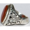 Iran Islam Shia Natural Agate Aqeeq Akeek Aqiq Sterling Silver 925 Ring