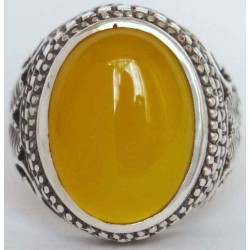 Islam, Shia, IRAN, Agate, Ring, Aqeeq, Aqiq, Silver 925, Natural Yellow Agate, Sterling Silver, Silver Ring, Akeek, Yellow Agate