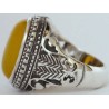 Islam, Shia, IRAN, Agate, Ring, Aqeeq, Aqiq, Silver 925, Natural Yellow Agate, Sterling Silver, Silver Ring, Akeek, Yellow Agate
