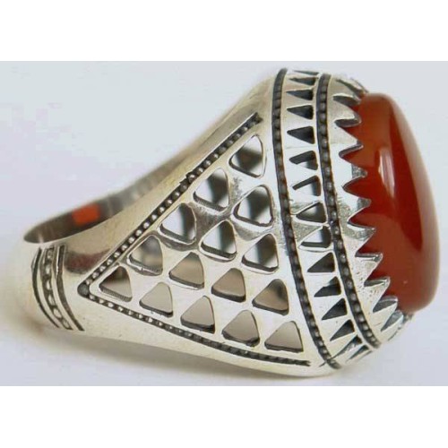 Iran Islam Shia Natural Agate Aqeeq Akeek Aqiq Sterling Silver 925 Ring Iran Islam Shia Natural Agate Aqeeq Akeek Aqiq Sterling Silver 925 Ring