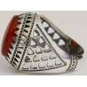 Iran Islam Shia Natural Agate Aqeeq Akeek Aqiq Sterling Silver 925 Ring