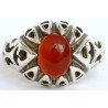 Iran Islam Shia Natural Agate Aqeeq Akeek Aqiq Sterling Silver 925 Ring