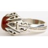 Iran Islam Shia Natural Agate Aqeeq Akeek Aqiq Sterling Silver 925 Ring