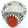 Iran Islam Shia Natural Agate Aqeeq Akeek Aqiq Sterling Silver 925 Ring
