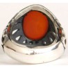 Iran Islam Shia Natural Agate Aqeeq Akeek Aqiq Sterling Silver 925 Ring