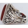 Iran Islam Shia Natural Agate Aqeeq Akeek Aqiq Sterling Silver 925 Ring