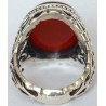Iran Islam Shia Natural Agate Aqeeq Akeek Aqiq Sterling Silver 925 Ring