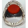 Iran Islam Shia Natural Agate Aqeeq Akeek Aqiq Sterling Silver 925 Ring