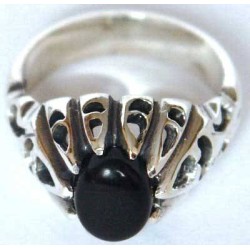 Iran Islam Shia Natural Onyx Agate Aqeeq Aqiq Akeek Sterling Silver 925 Ring
