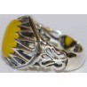 Islam, Shia, IRAN, Agate, Ring, Aqeeq, Aqiq, Silver 925, Natural Yellow Agate, Sterling Silver, Silver Ring, Akeek, Yellow Agate