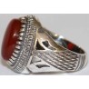 Iran Islam Shia Natural Agate Aqeeq Akeek Aqiq Sterling Silver 925 Ring