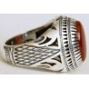 Iran Islam Shia Natural Agate Aqeeq Akeek Aqiq Sterling Silver 925 Ring