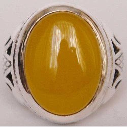Islam, Shia, IRAN, Agate, Ring, Aqeeq, Aqiq, Silver 925, Natural Yellow Agate, Sterling Silver, Silver Ring, Akeek, Yellow Agate