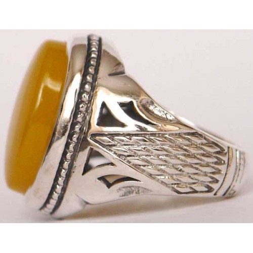 Islam, Shia, IRAN, Agate, Ring, Aqeeq, Aqiq, Silver 925, Natural Yellow Agate, Sterling Silver, Silver Ring, Akeek, Yellow Agate Islam, Shia, IRAN, Agate, Ring, Aqeeq, Aqiq, Silver 925, Natural Yellow Agate, Sterling Silver, Silver Ring, Akeek, Yellow Agate
