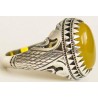 Islam, Shia, IRAN, Agate, Ring, Aqeeq, Aqiq, Silver 925, Natural Yellow Agate, Sterling Silver, Silver Ring, Akeek, Yellow Agate