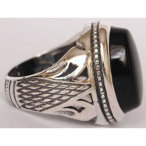 Iran Islam Shia Natural Onyx Agate Aqeeq Aqiq Akeek Sterling Silver 925 Ring Iran Islam Shia Natural Onyx Agate Aqeeq Aqiq Akeek Sterling Silver 925 Ring