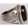 Iran Islam Shia Natural Onyx Agate Aqeeq Aqiq Akeek Sterling Silver 925 Ring