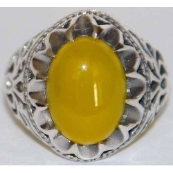 Islam, Shia, IRAN, Agate, Ring, Aqeeq, Aqiq, Silver 925, Natural Yellow Agate, Sterling Silver, Silver Ring, Akeek, Yellow Agate