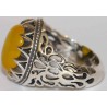 Islam, Shia, IRAN, Agate, Ring, Aqeeq, Aqiq, Silver 925, Natural Yellow Agate, Sterling Silver, Silver Ring, Akeek, Yellow Agate