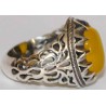 Islam, Shia, IRAN, Agate, Ring, Aqeeq, Aqiq, Silver 925, Natural Yellow Agate, Sterling Silver, Silver Ring, Akeek, Yellow Agate