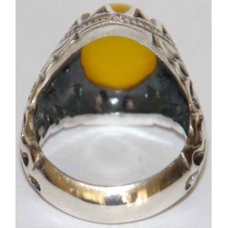 Islam, Shia, IRAN, Agate, Ring, Aqeeq, Aqiq, Silver 925, Natural Yellow Agate, Sterling Silver, Silver Ring, Akeek, Yellow Agate