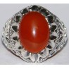 Iran Islam Shia Natural Agate Aqeeq Akeek Aqiq Sterling Silver 925 Ring