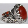 Iran Islam Shia Natural Agate Aqeeq Akeek Aqiq Sterling Silver 925 Ring