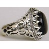 Iran Islam Shia Natural Onyx Agate Aqeeq Aqiq Akeek Sterling Silver 925 Ring
