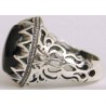 Iran Islam Shia Natural Onyx Agate Aqeeq Aqiq Akeek Sterling Silver 925 Ring