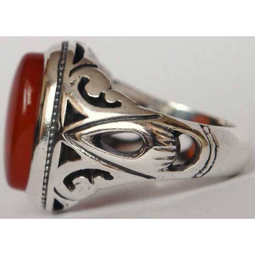 Iran Islam Shia Natural Agate Aqeeq Akeek Aqiq Sterling Silver 925 Ring Iran Islam Shia Natural Agate Aqeeq Akeek Aqiq Sterling Silver 925 Ring