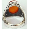 Iran Islam Shia Natural Agate Aqeeq Akeek Aqiq Sterling Silver 925 Ring