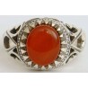 Iran Islam Shia Natural Agate Aqeeq Akeek Aqiq Sterling Silver 925 Ring
