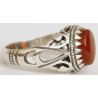 Iran Islam Shia Natural Agate Aqeeq Akeek Aqiq Sterling Silver 925 Ring