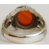 Iran Islam Shia Natural Agate Aqeeq Akeek Aqiq Sterling Silver 925 Ring