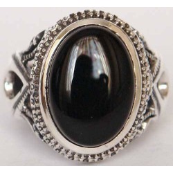 Iran Islam Shia Natural Onyx Agate Aqeeq Aqiq Akeek Sterling Silver 925 Ring