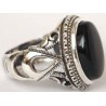 Iran Islam Shia Natural Onyx Agate Aqeeq Aqiq Akeek Sterling Silver 925 Ring